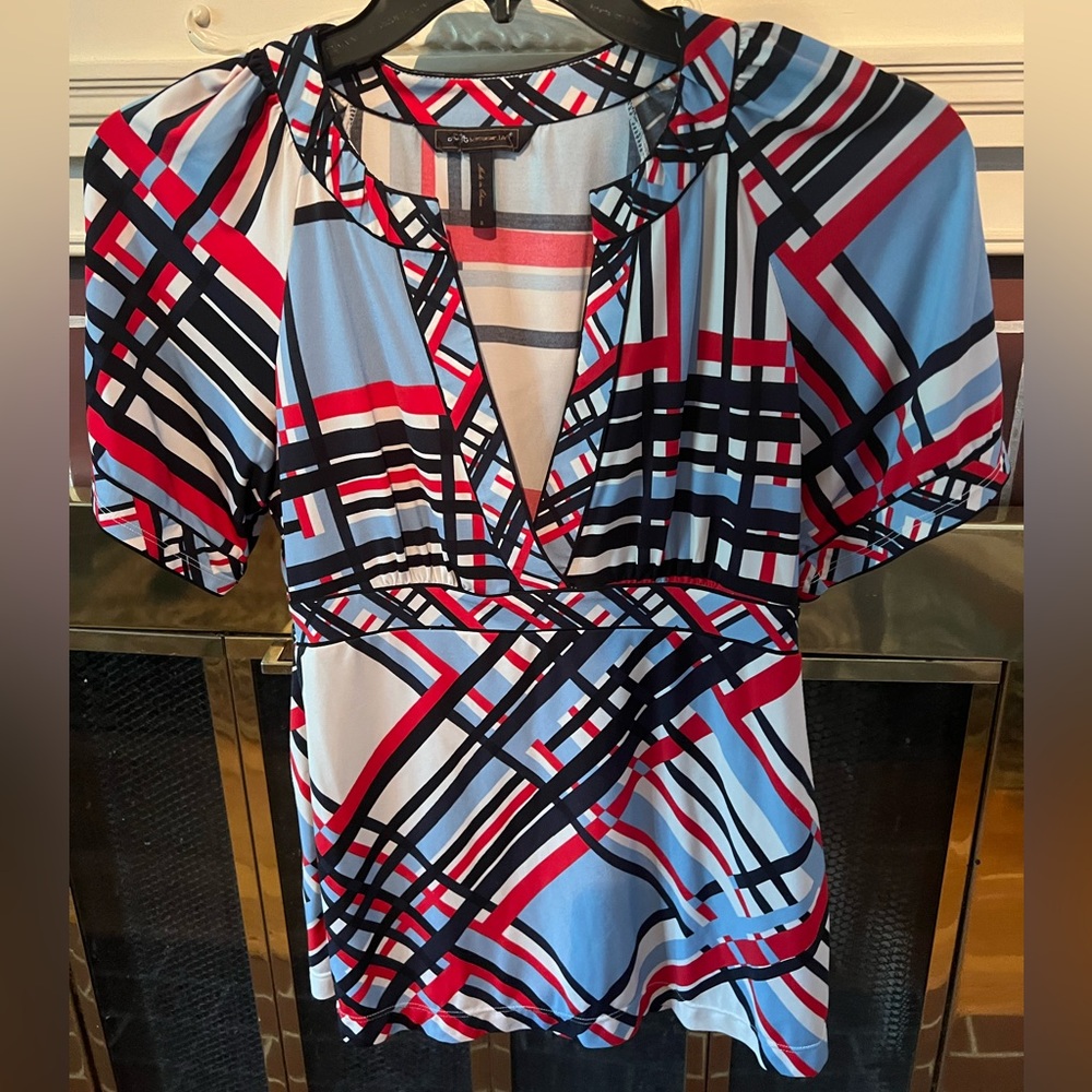 BCBG top. Red white blue paid. Ole Miss. Size small. Sexy.